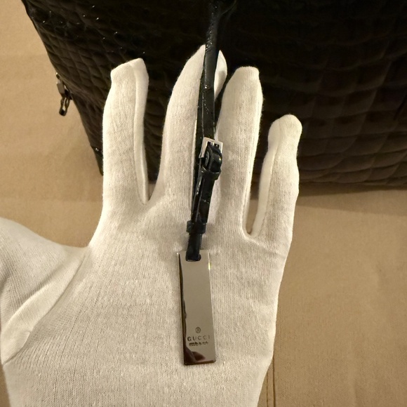 RARE Vintage Gucci (Tom Ford Era) Croco Top Handle Brief - Picture 14 of 15